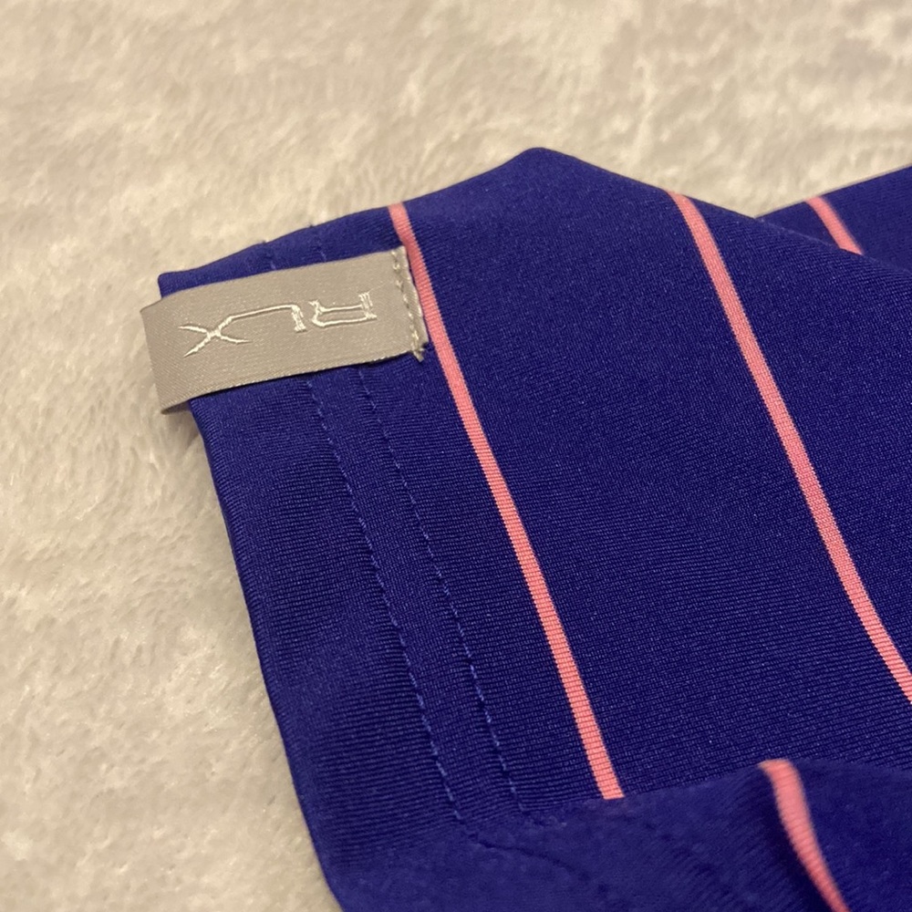 RLX RALPH LAUREN Size XL RRC (Rolling Rock Country Club) 4 Button Striped Polo - Picture 4 of 8